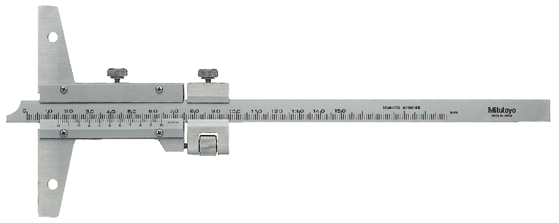 Thước cặp đo sâu cơ khí 0-1000mm/0,02mm, loại có nút chỉnh tinh, 527-105